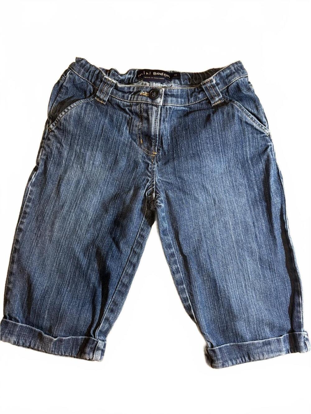 Mini Boden cuffed denim capri shorts - Size 9